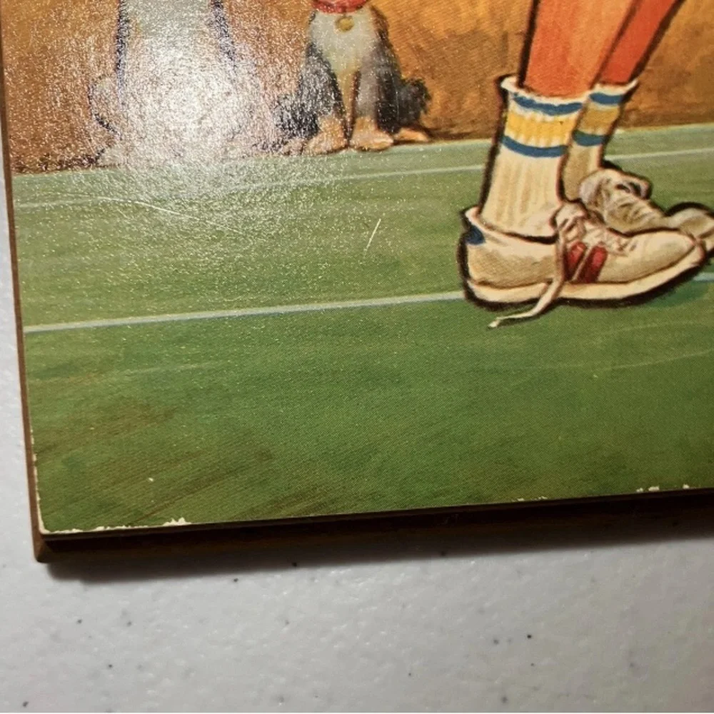 Vintage Pete Hawley Tennis Wall Art Set of 2‎ Art Wood Rare Midcentury